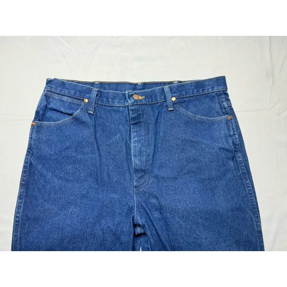 Wrangler 936DEN Men's Straight Leg‎ Blue Western Blue Jeans - Size 38x30.5
